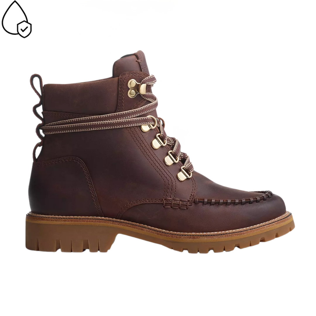 Cameron Leather Hiking Boots in Mocha