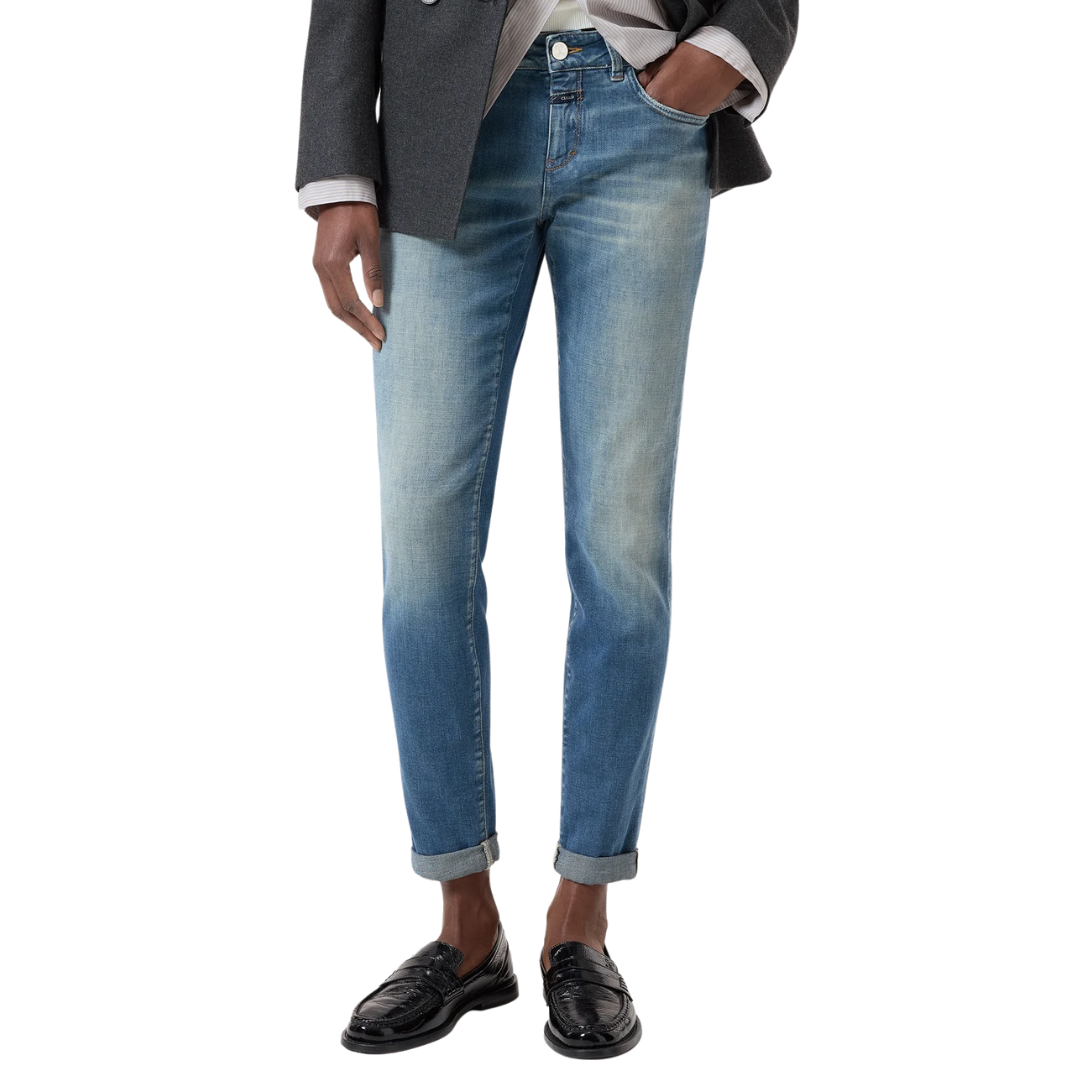 Baker Skinny in Mid Blue