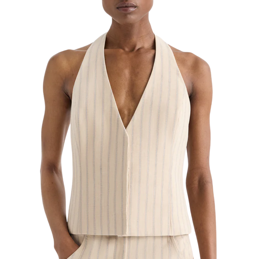 Keelyn Vest in Ecru Multi