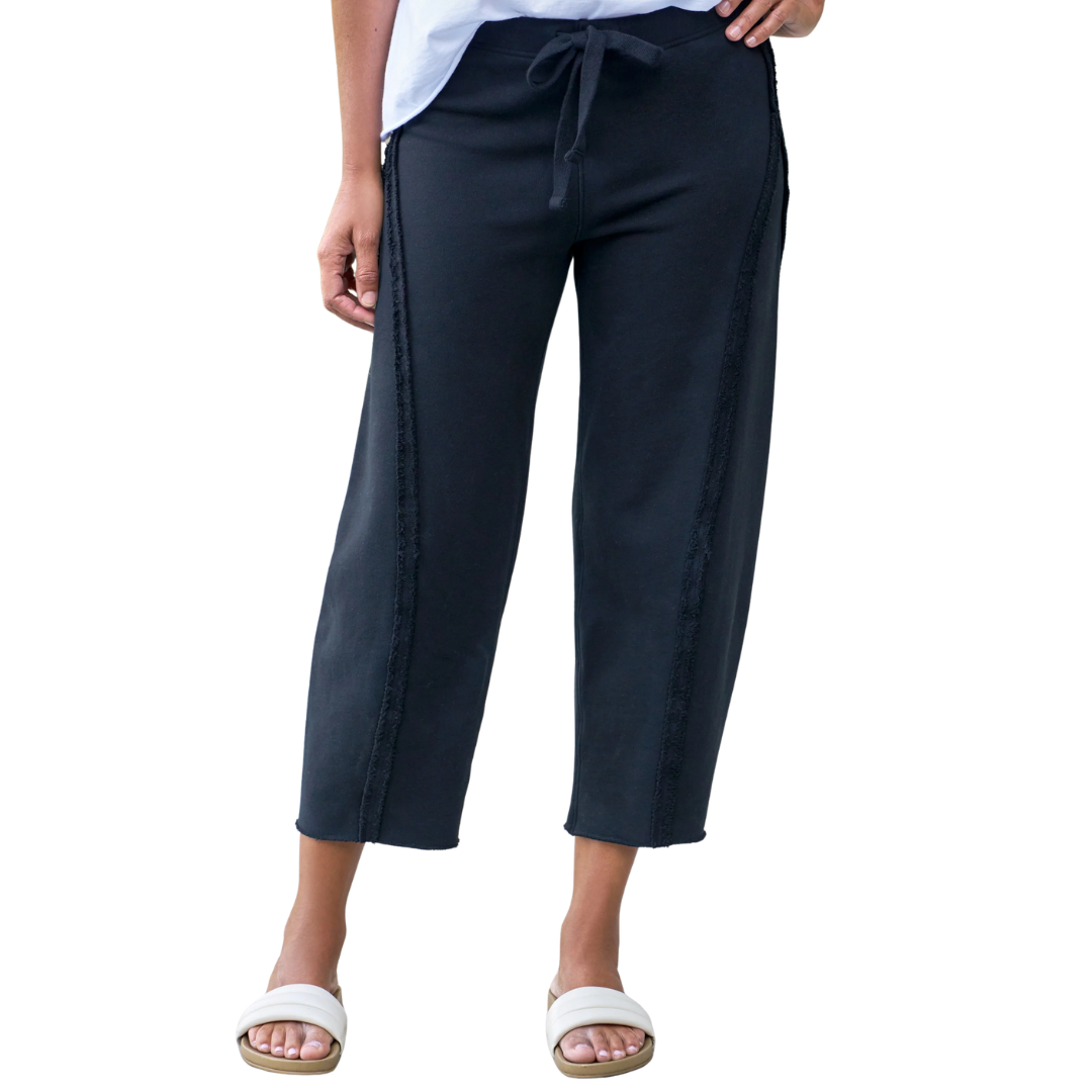 Bibi Barrel Leg Sweatpant in British Royal Navy