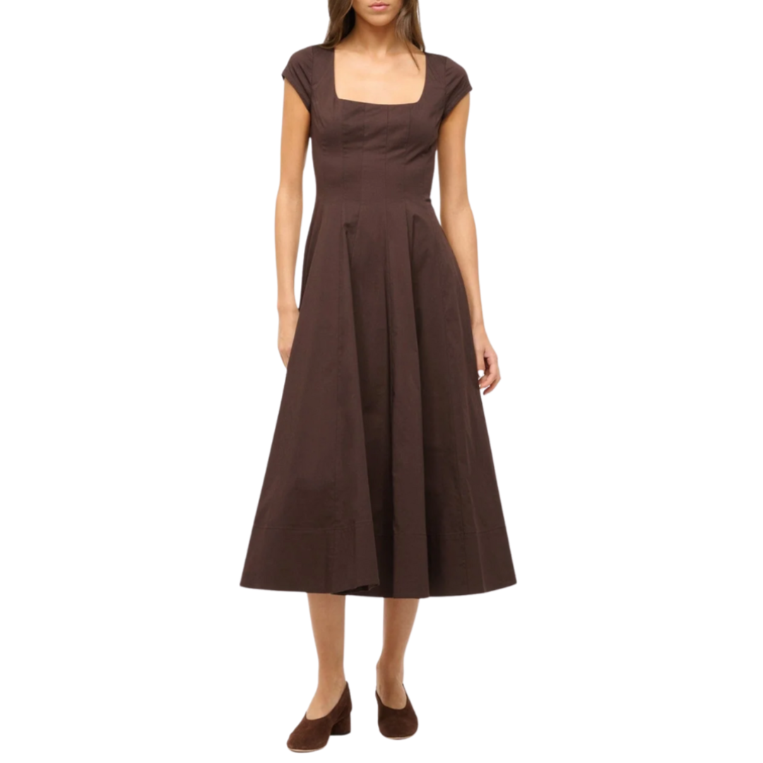 Short Sleeve Wells Dress in Earth