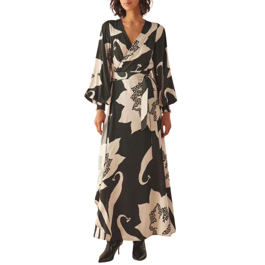 Lorelei Wrap Dress in Audrey Nocturne