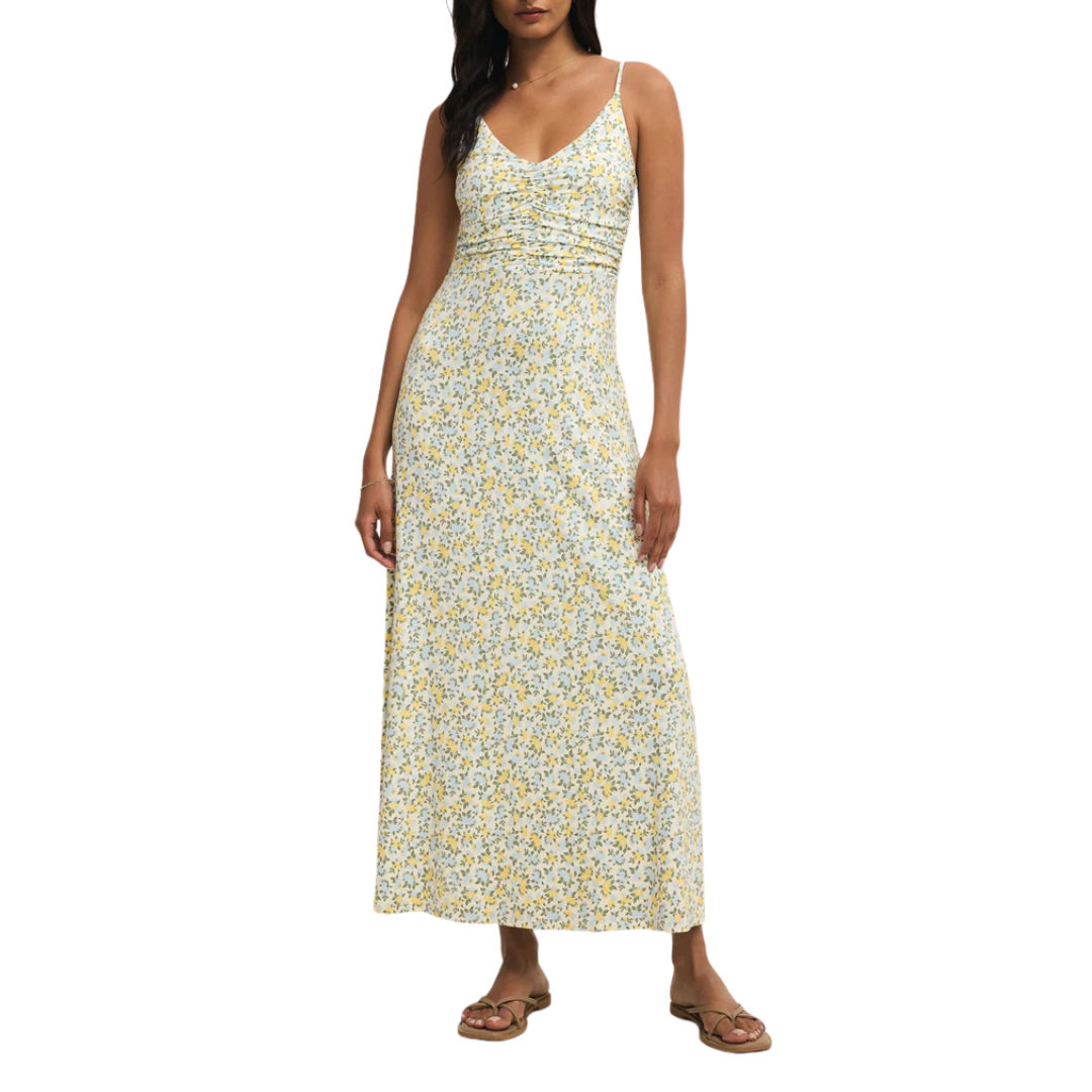 Faya Idra Ditsy Maxi Dress in Cloud