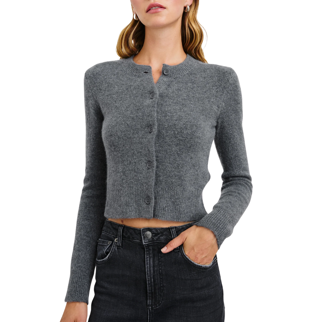 Matilda Cardigan in Charcoal