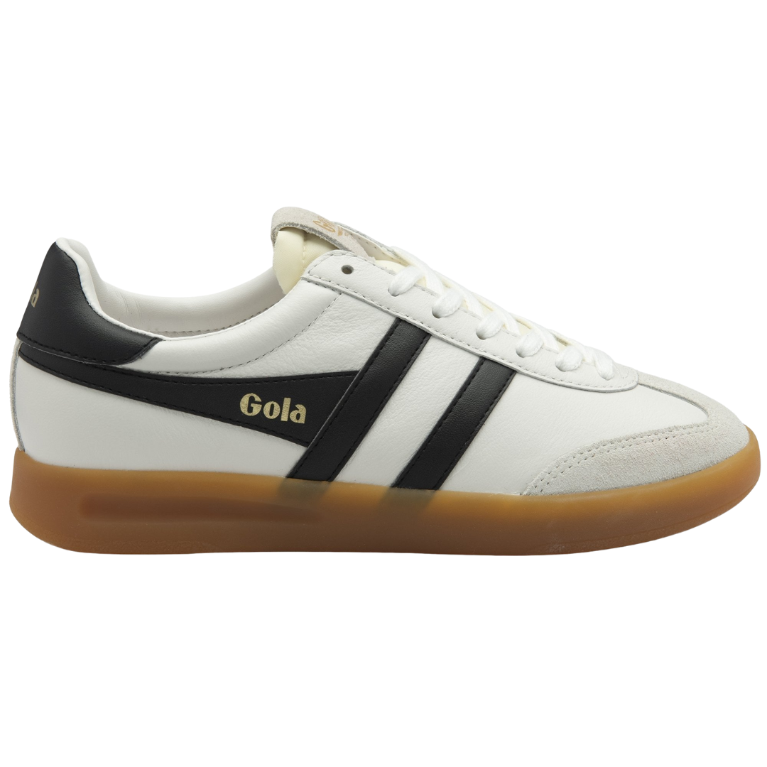 Cyclone Leather Sneaker in White/Black/Gum