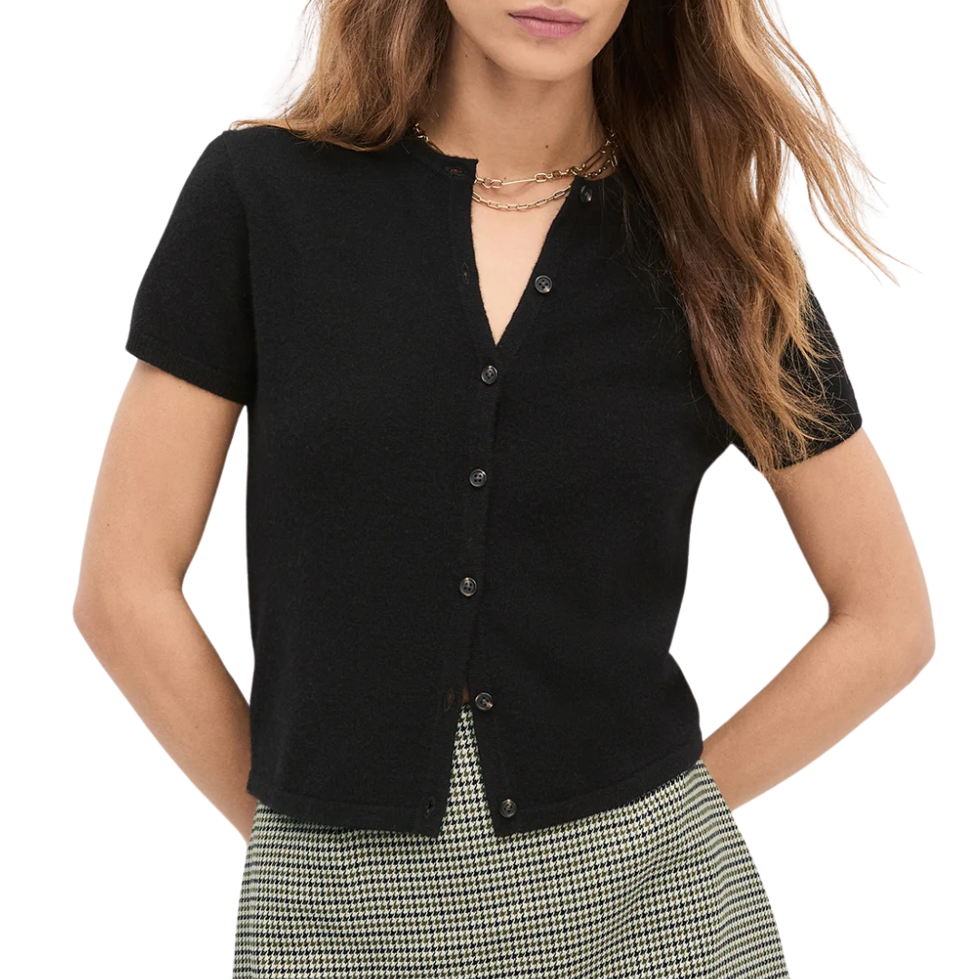 9 To 5 Cardigan in Black