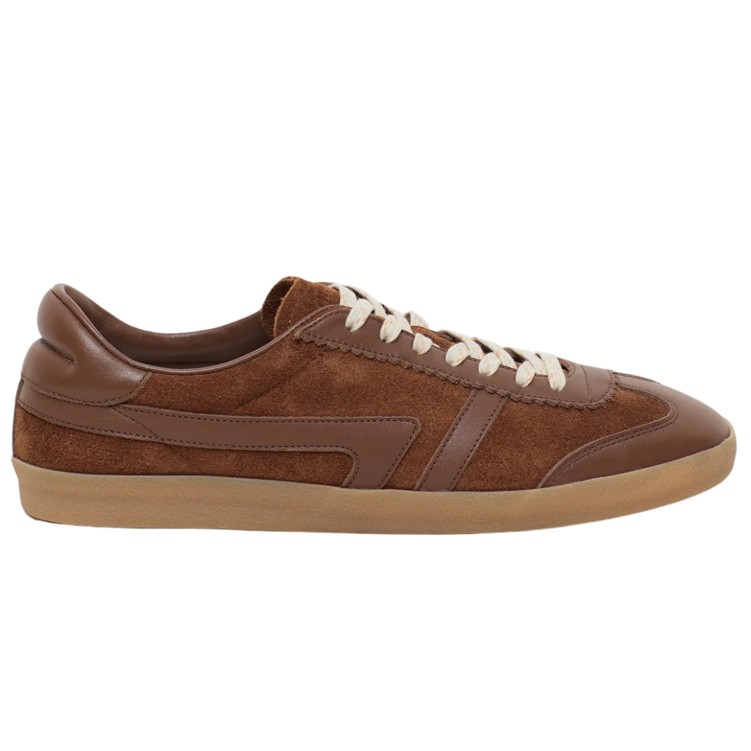 Suede Sneaker in Ferro Brown