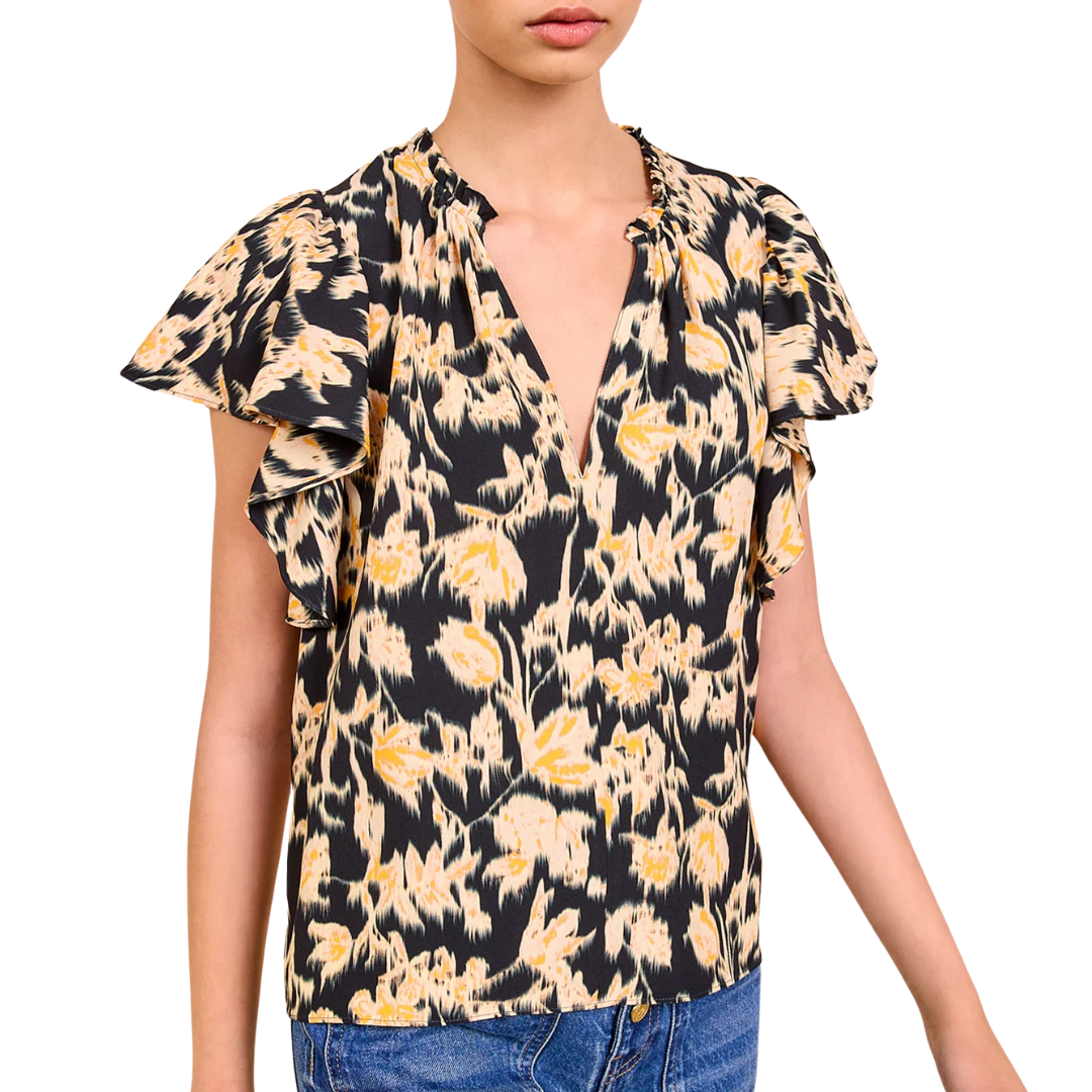 Lilo Flutter Sleeve in Tourmaline