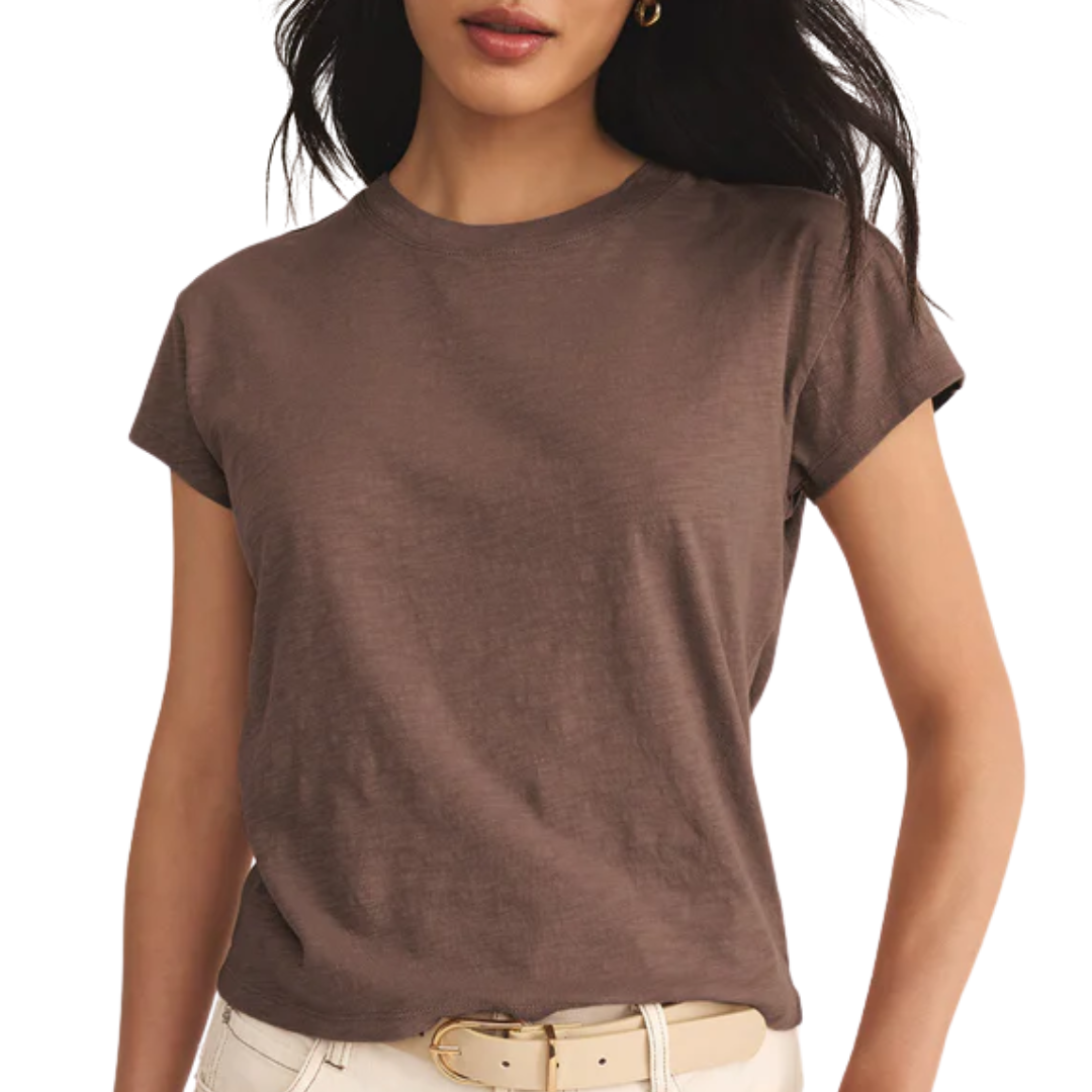 Modern Slub Tee in Tavern