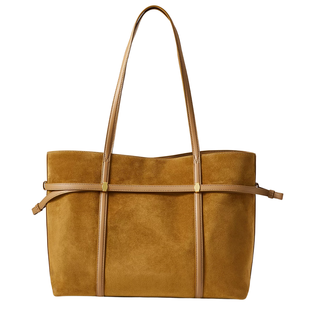 Lasso Belted Tote Bag in Acorn