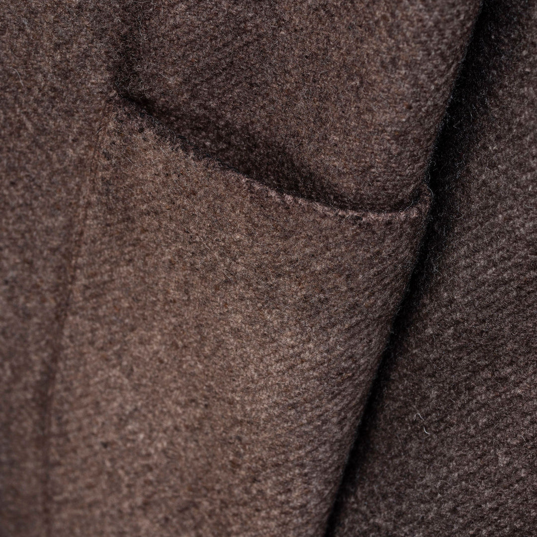Herringbone Rever Coat in Moro