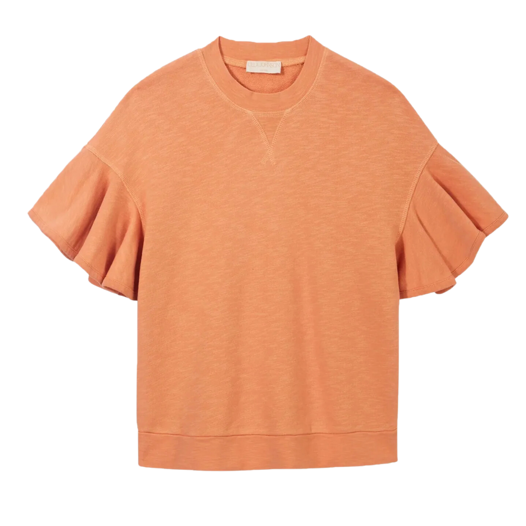Maia Top in Pale Coral