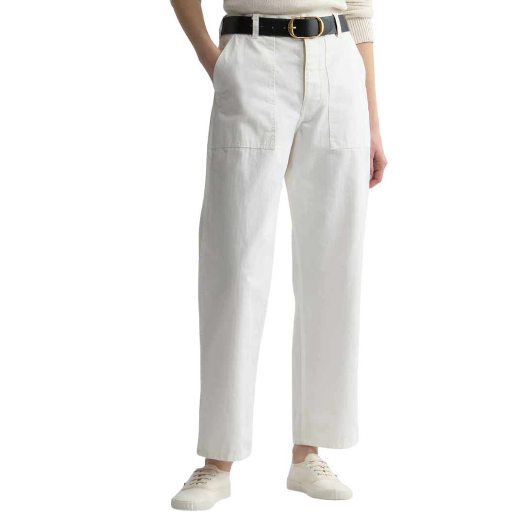 Earl Cotton Pant in Vintage Cream