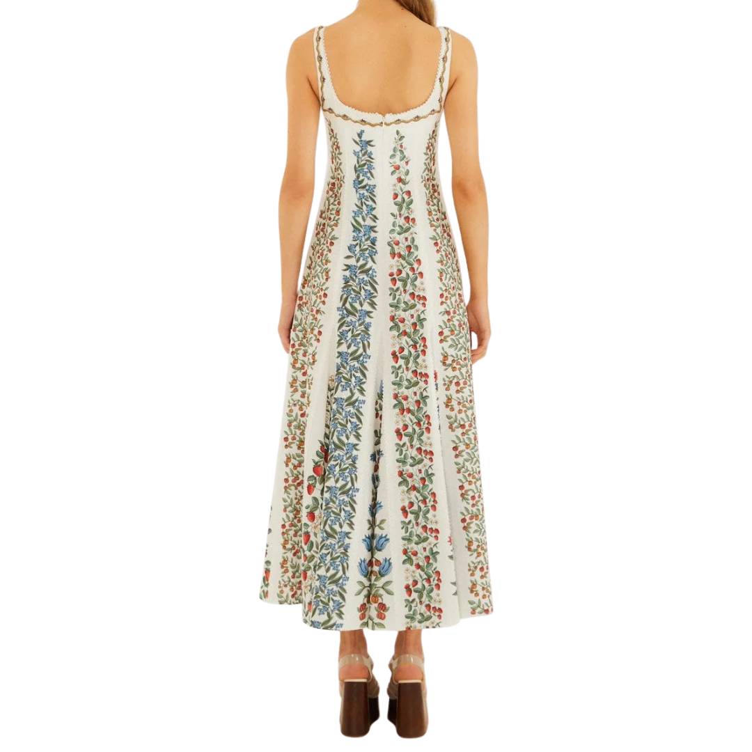 Fruit Beauty Maxi Dress in Off-White