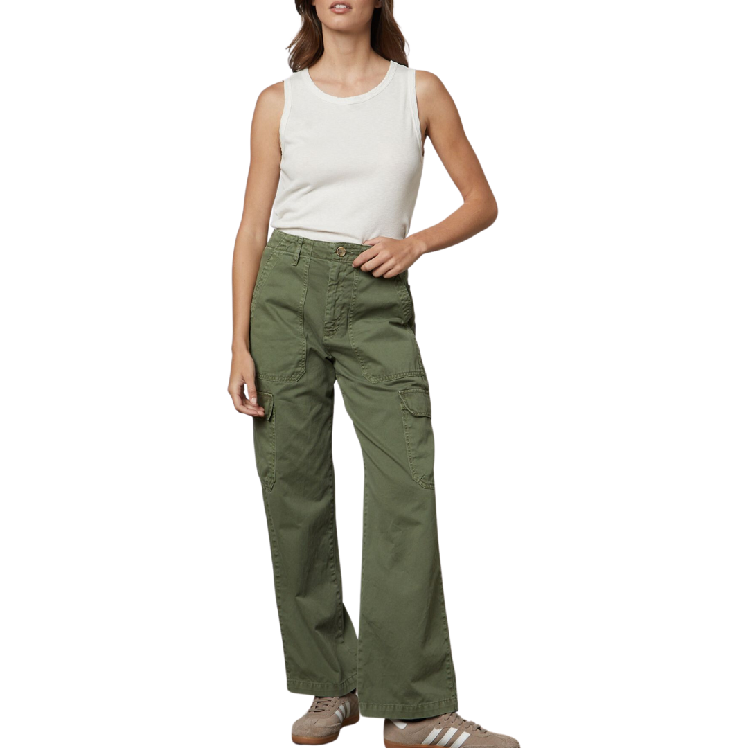 Makayla Cargo Pant in Vine