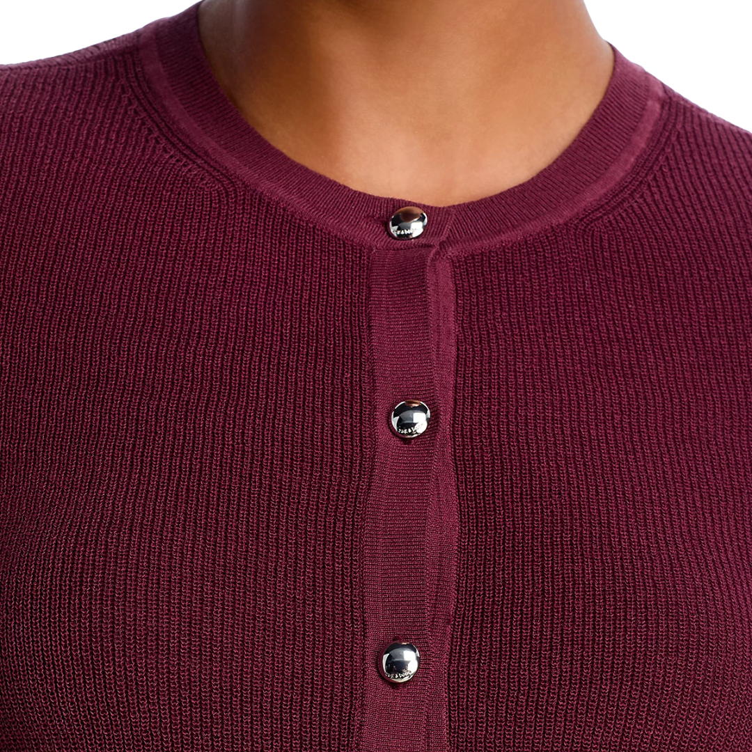 Dina Cardigan in Prune