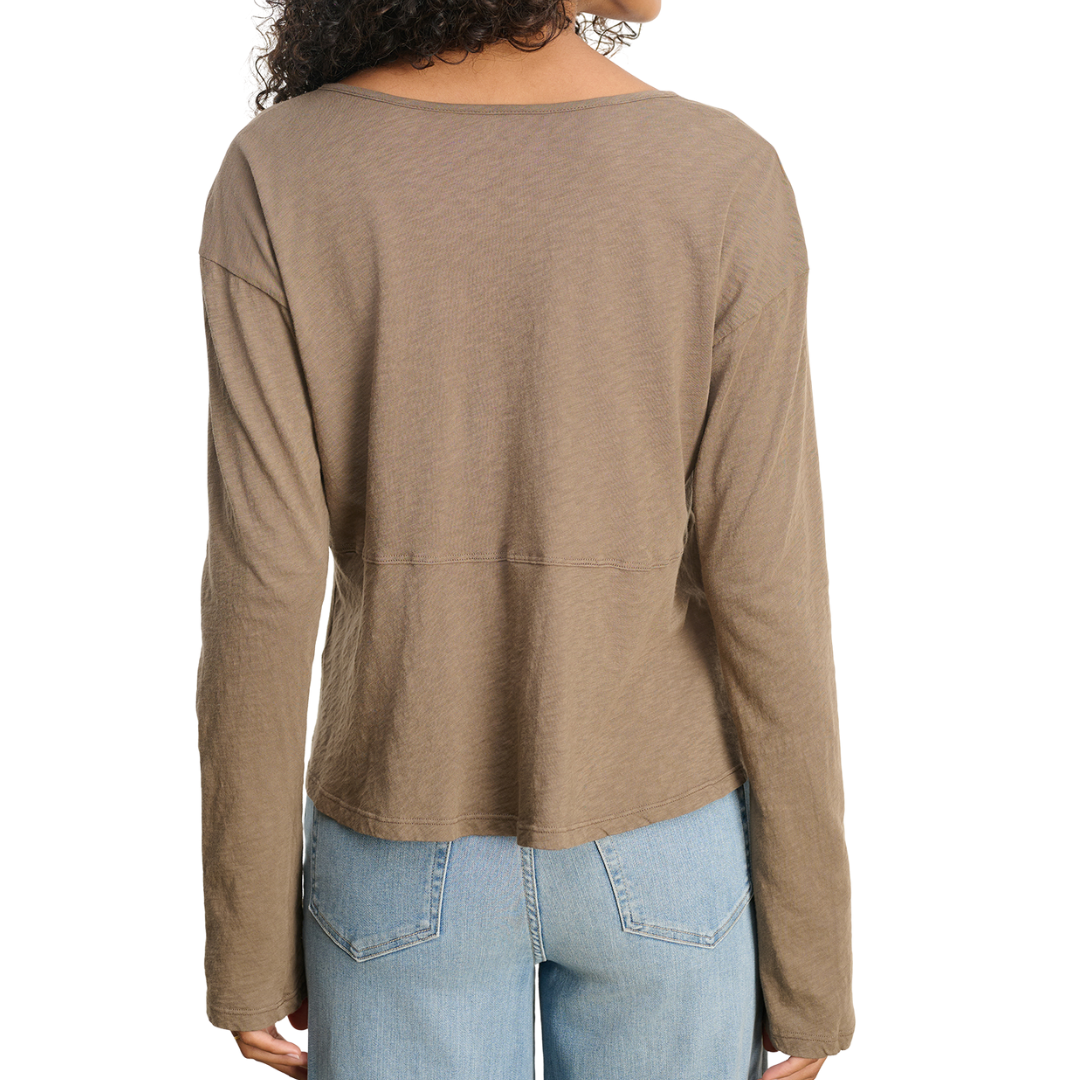 Vint V-neck Top in Clove
