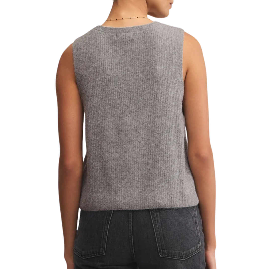 Bryce Sweater Vest in Heather Grey