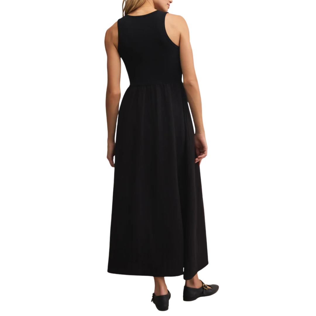 Charlotte Midi Dress in Black