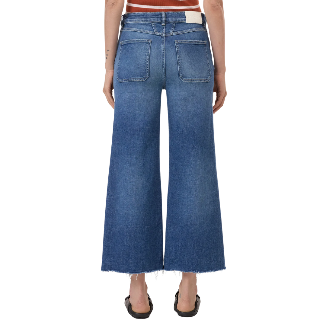 Wera Wide Jeans in Mid Blue