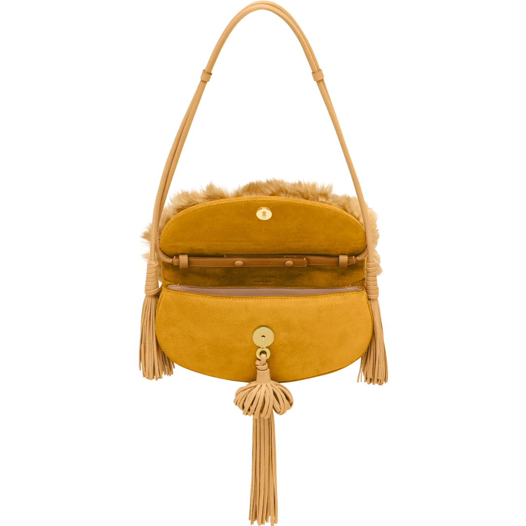 Paloma Tassel Flap Bag in Lotus