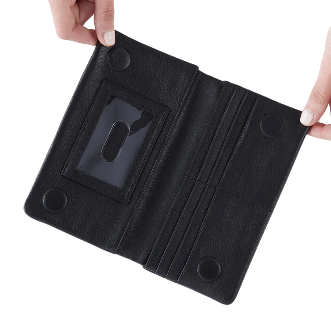 Lumen Continental Wallet in Black