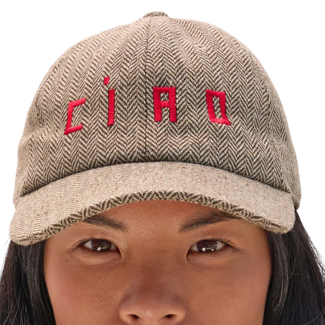 Wool Baseball Hat in Ciao Taupe