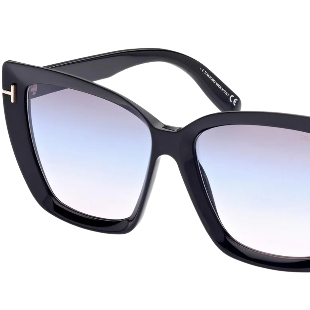 Scarlet Sunglasses in Shiny Black