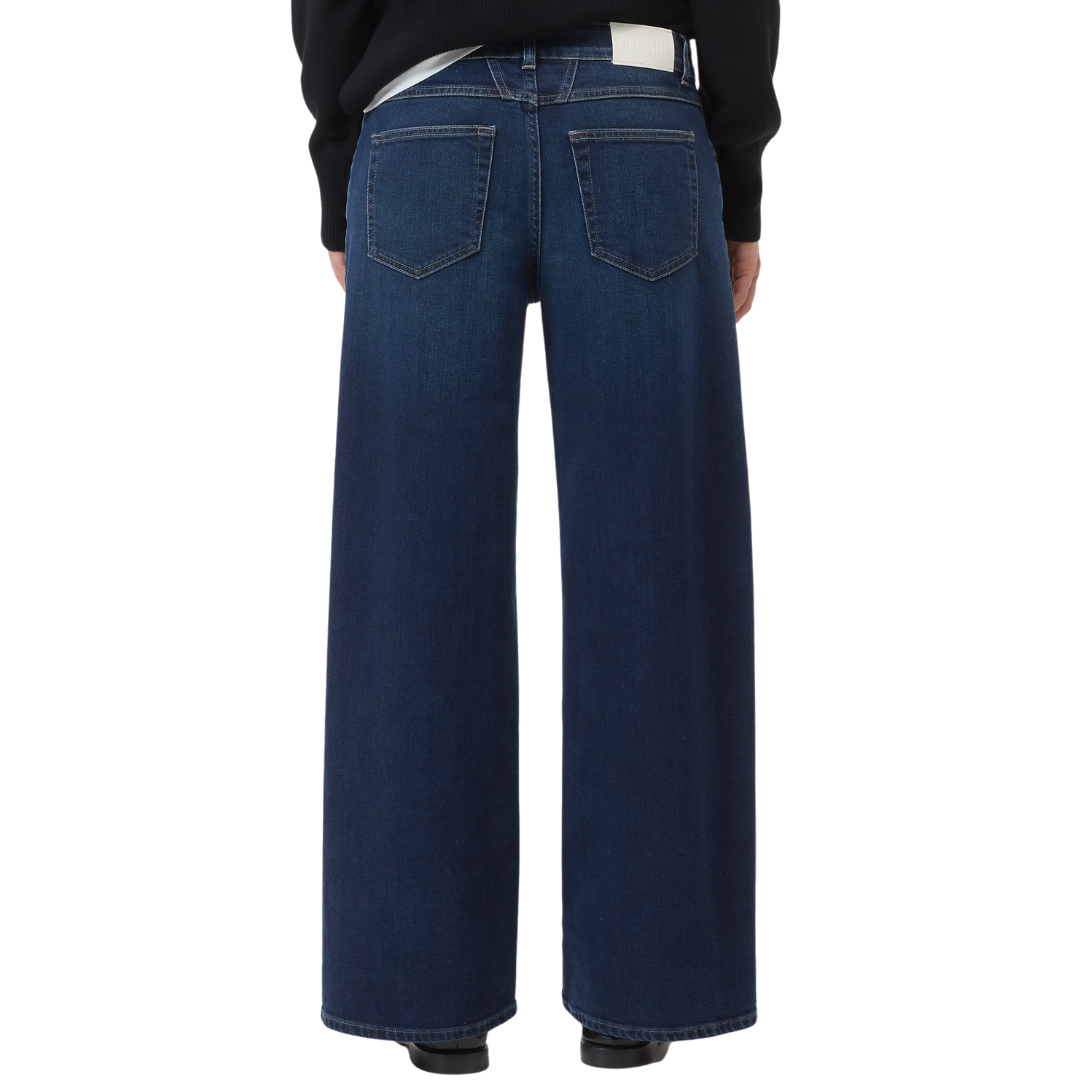 Jayla Wide Jeans in Blue/Black 32"