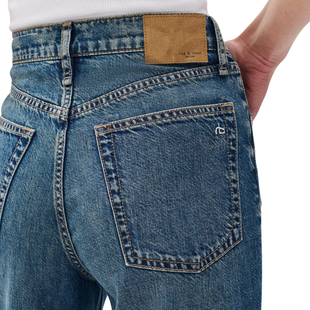 Andi Ankle Wide-Leg Jeans in Delcan