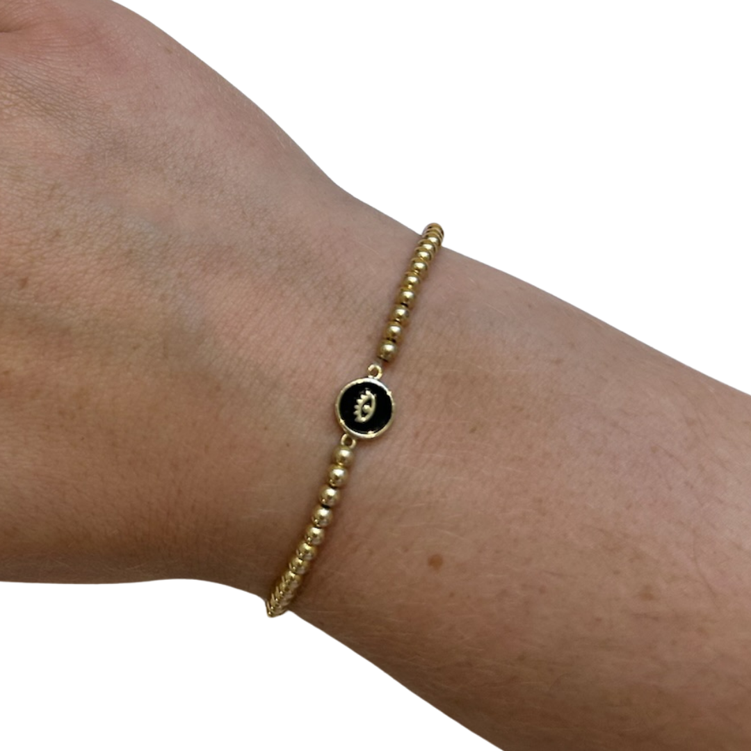 Gold Fill Evil Eye Bracelet