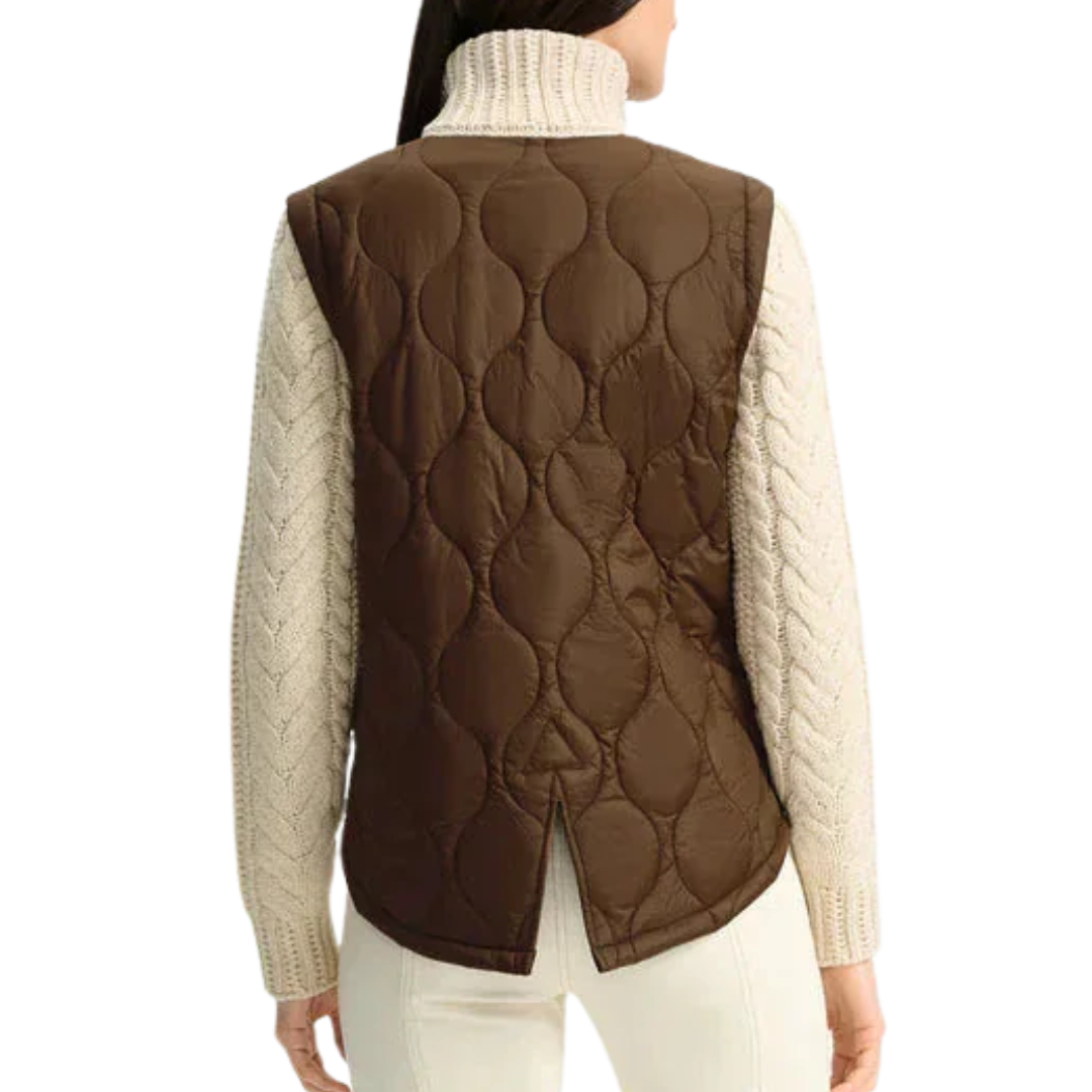 Patra Mixed Media Jacket in Mocha/Heathered Sand