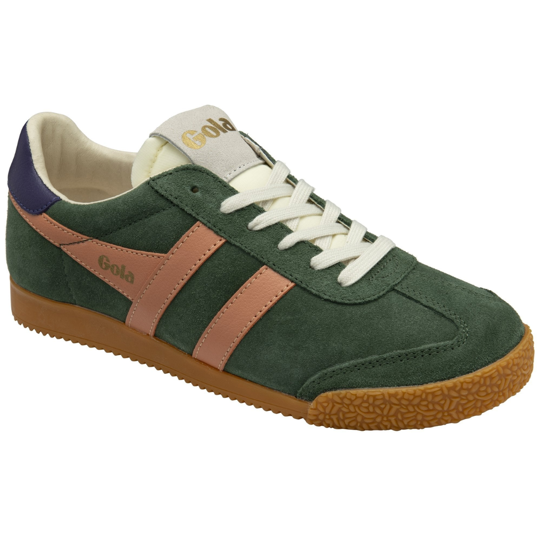 Elan Sneaker in Evergreen/Terracotta/Plum