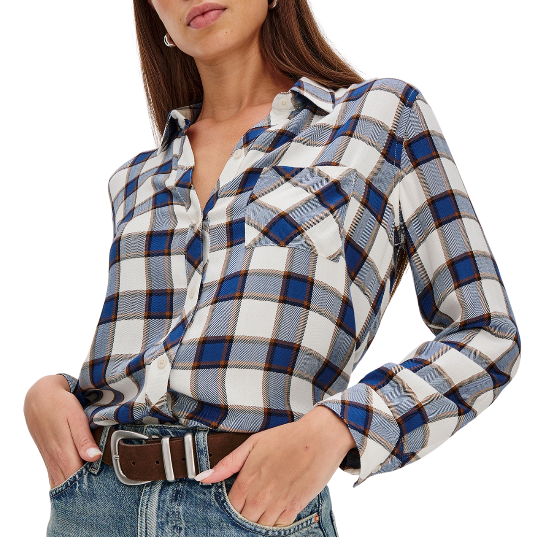Hunter Shirt in Golden Cobalt