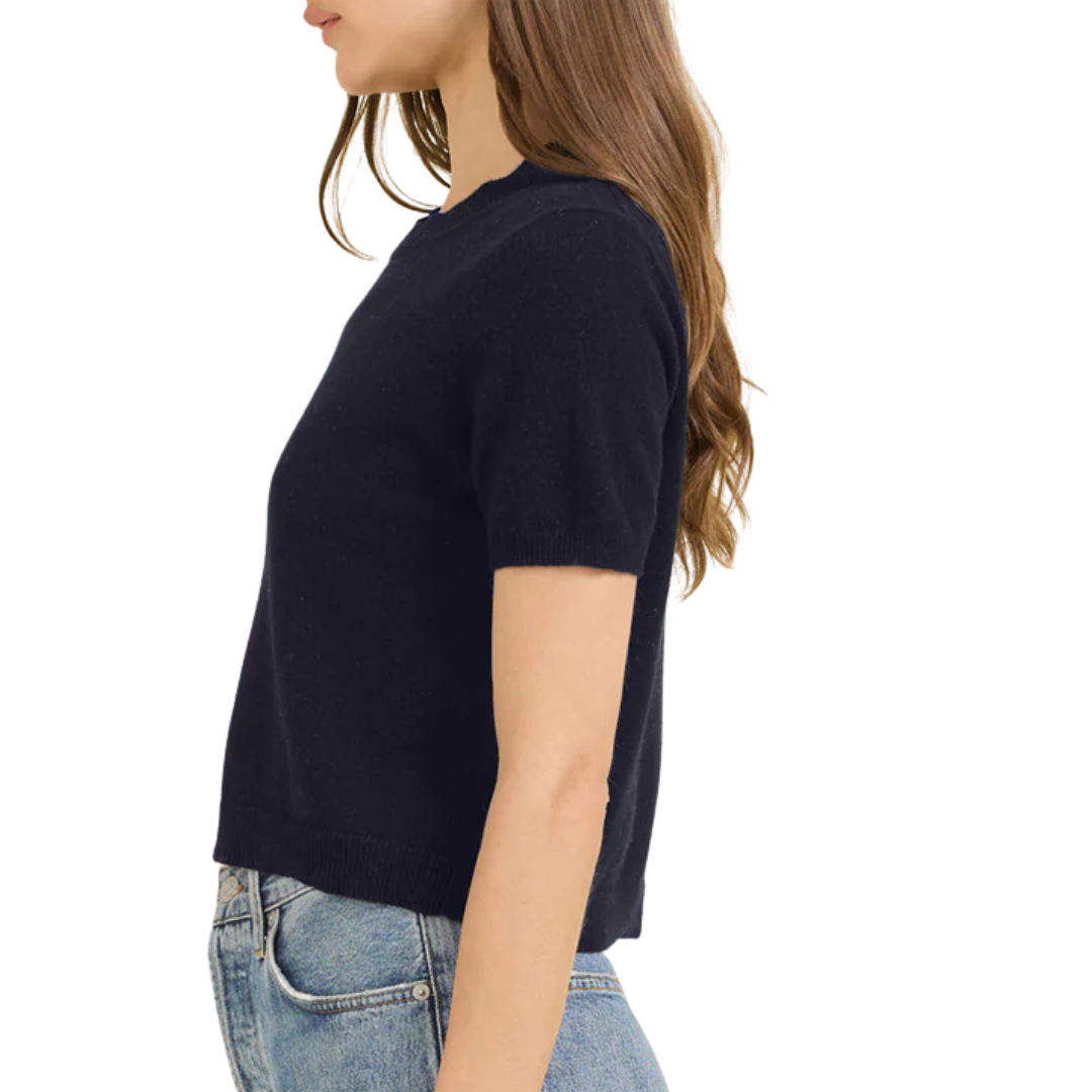Kadri Cashmere Tee in Navy