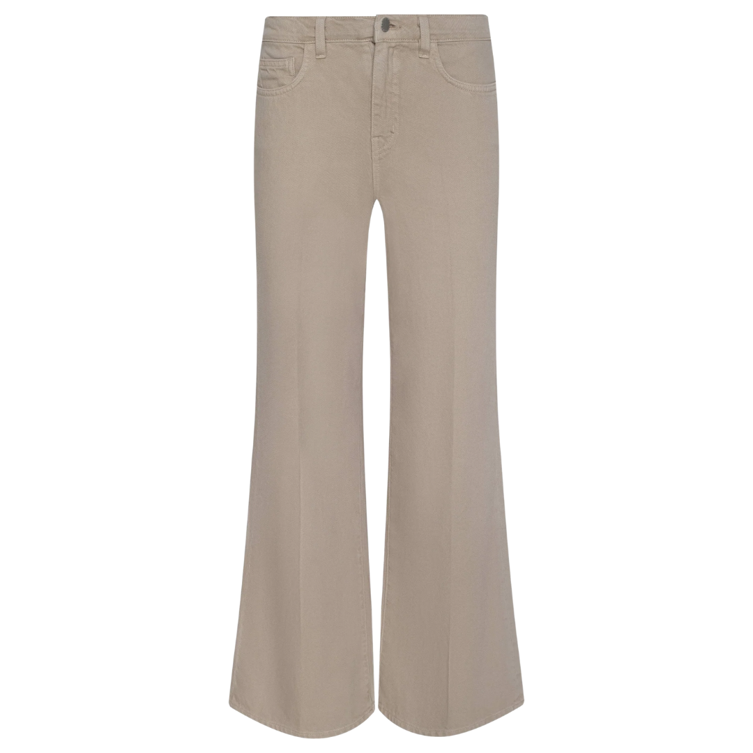 Alicent Wide-Leg Jean in Pale Khaki