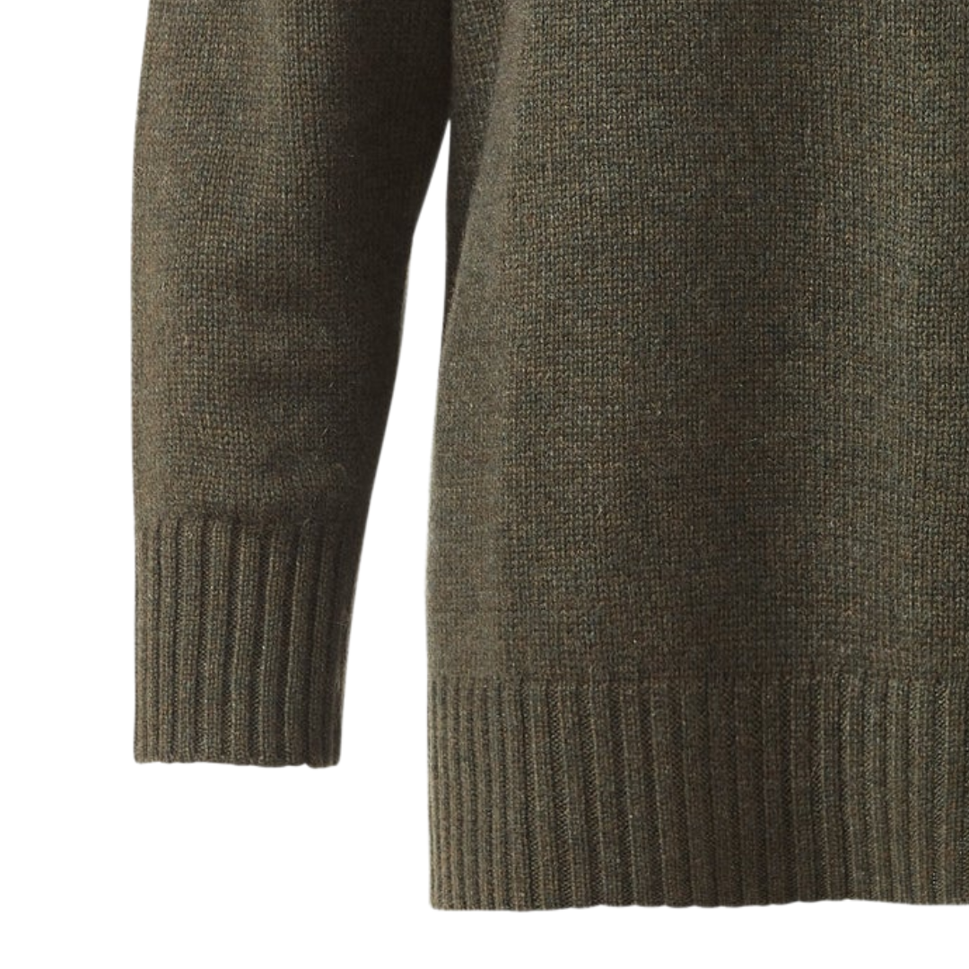 Oversized Cozy Mock Sweater in Loden