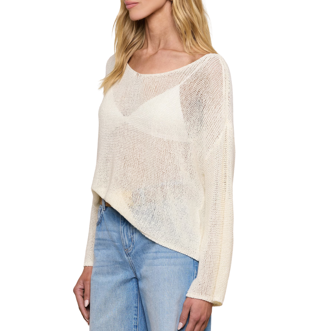 Ethan Knit Pullover in Vanilla