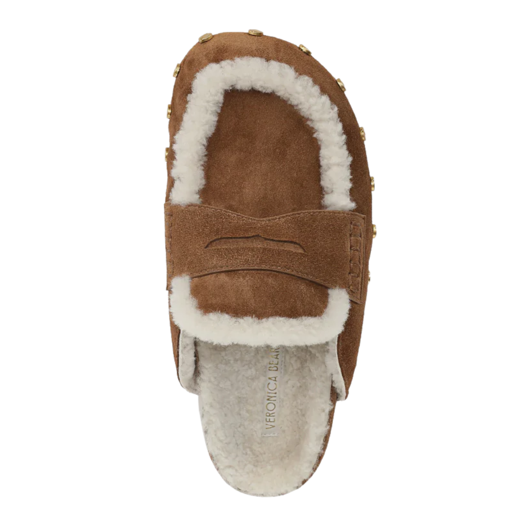 Fenix Shearling Mule in Hazelwood