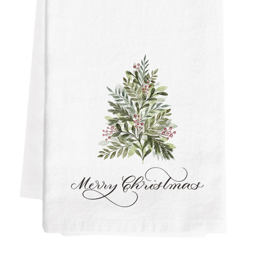 Merry Christmas Tea Towel