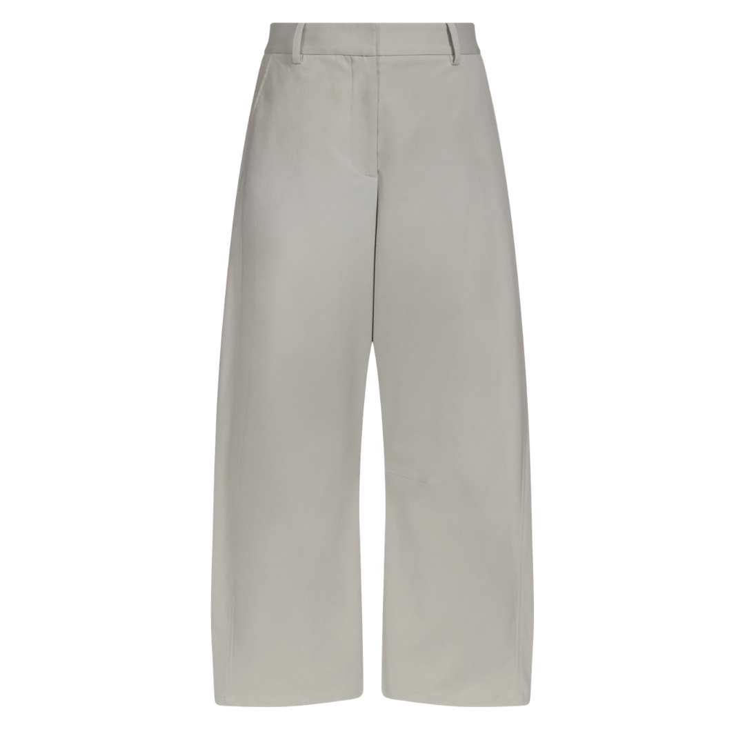 Slouchy BF Trouser in Light Grey
