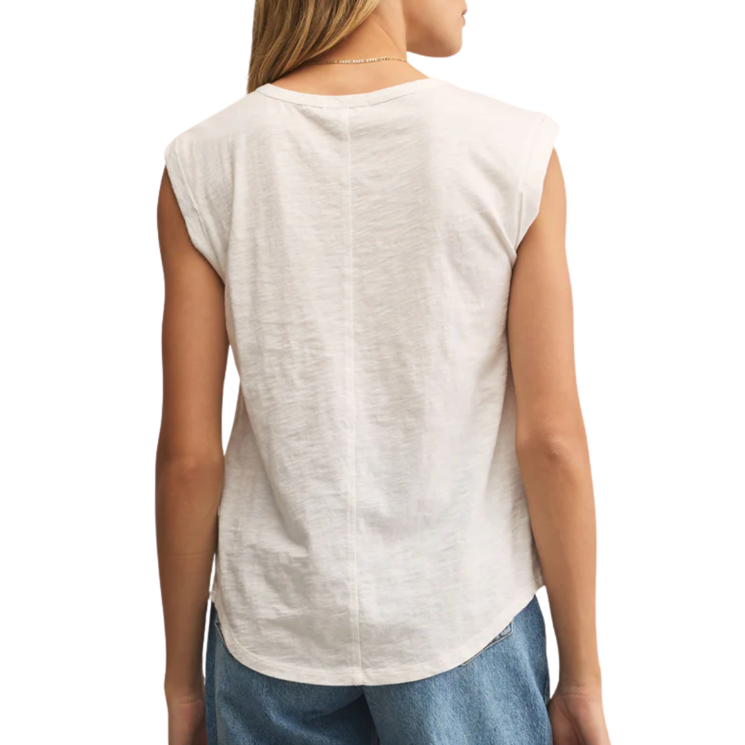Per Diem Slub Tee in White