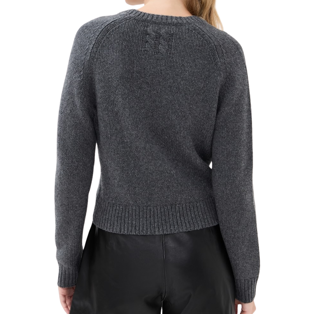 Laurel Sweater in Dark Charcoal Melange
