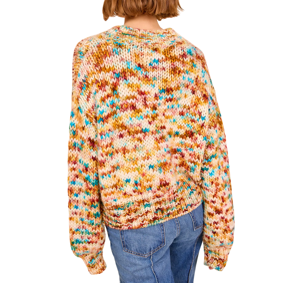 Maude Multicolor Knit Pullover in Opal