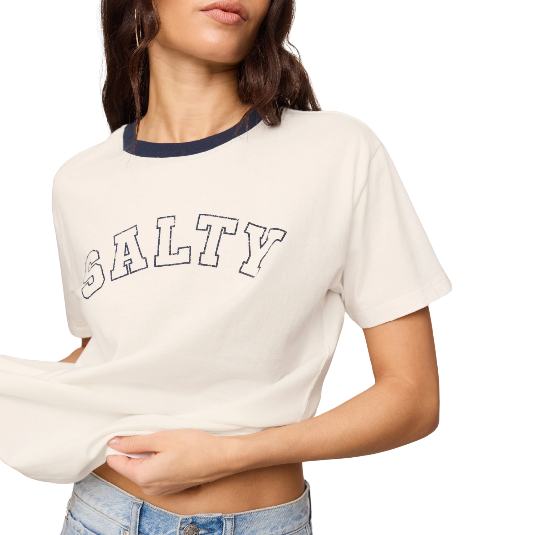 Salty Ringer Boyfriend Tee in Sea Salt