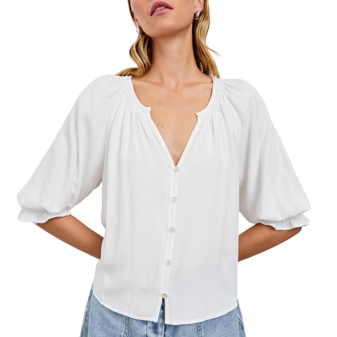 Mariah Top in Pearl