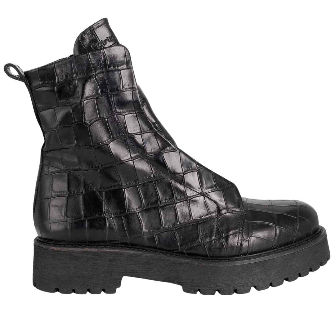 Kuni No Lace Cocco Ankle Boot in Black