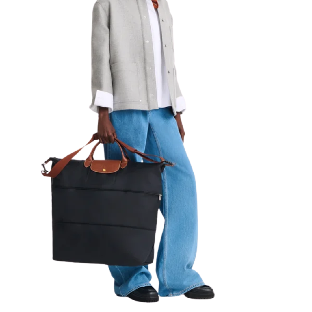 Le Pliage Original Expandable Travel Bag in Black