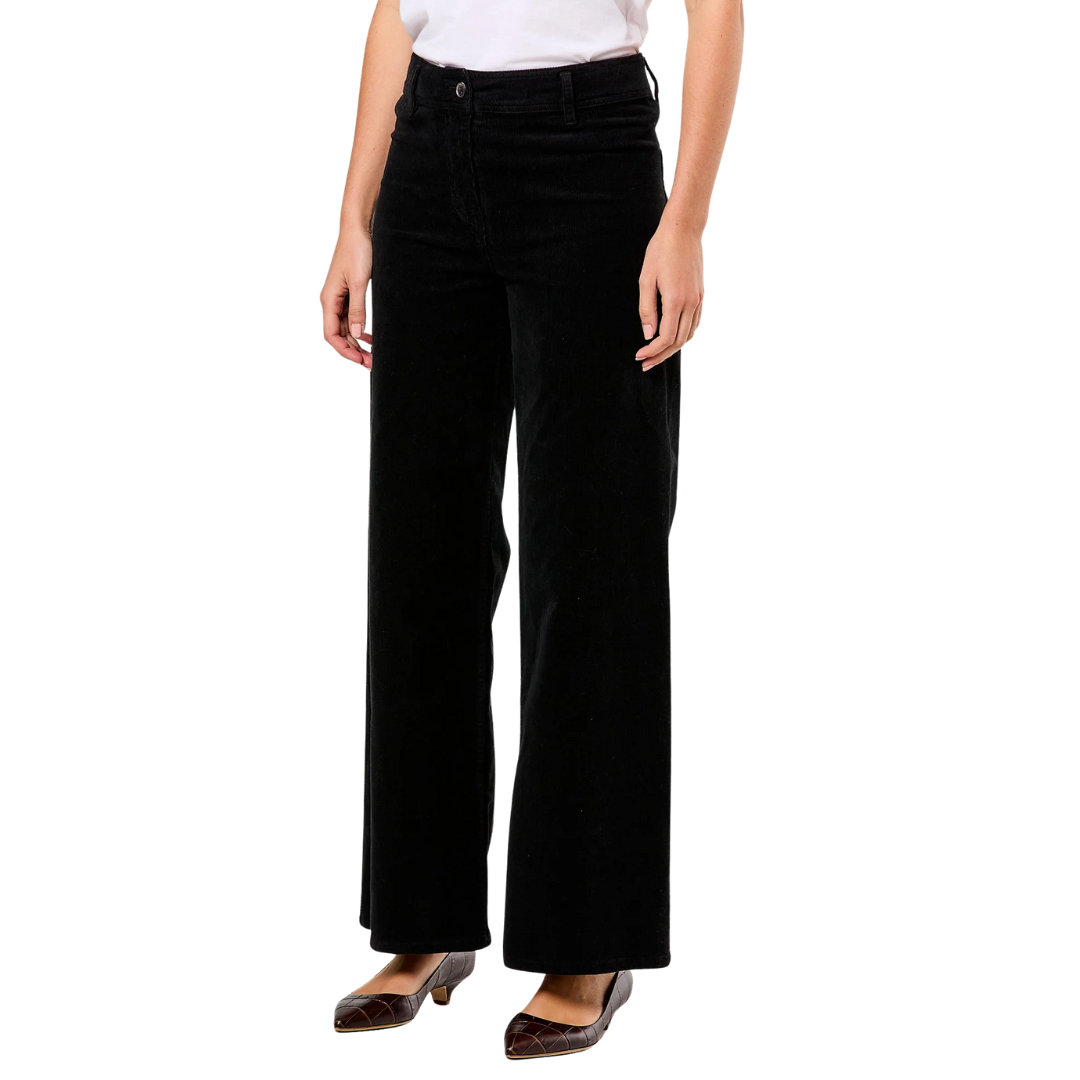 Megan Corduroy Pant in Jet Black