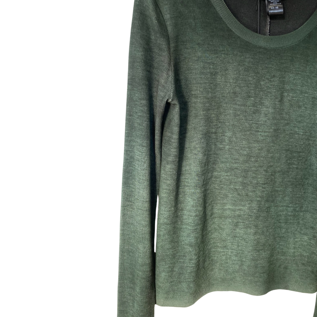 Ribbed Micromodal Long Sleeve in Brughiera